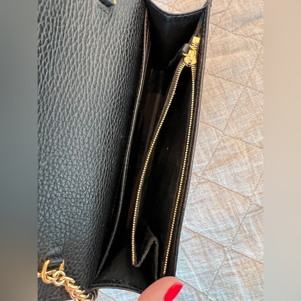 GUCCI GG Marmont Leather Mini Chain Bag - Picture 10 of 12